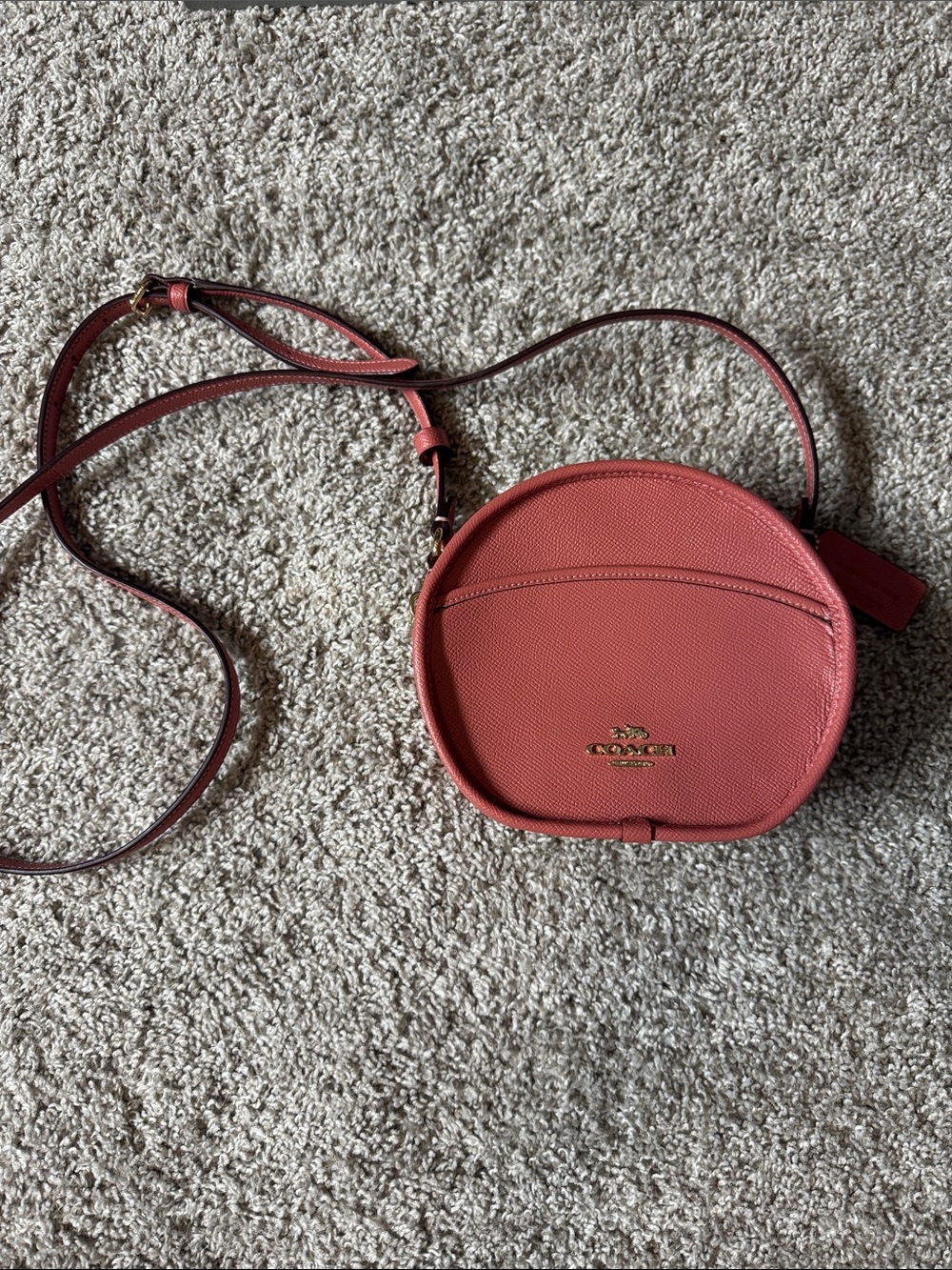 Coach Coral Round Leather Crossbody Purse